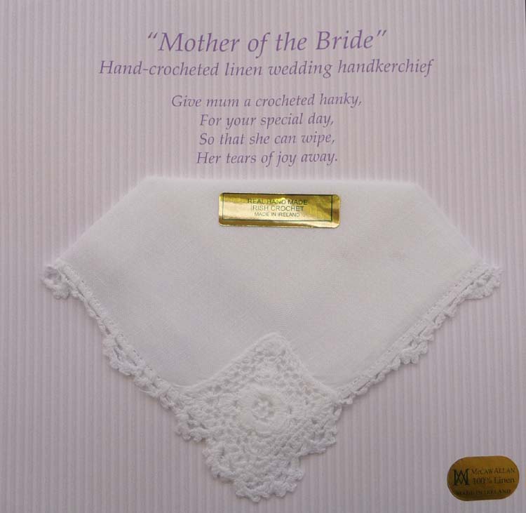 " Mother of the Bride " Linen Handkerchief